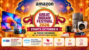 Amazon Great Indian Festival 2026 sale dates SBI card offers Prime benefits and deals